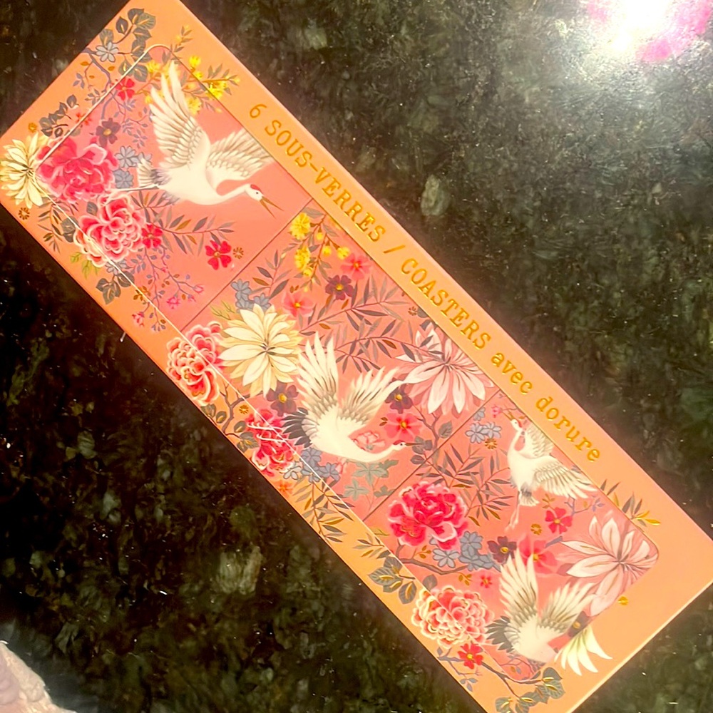 CARTESDART IBIS PINK COASTERS  (6)